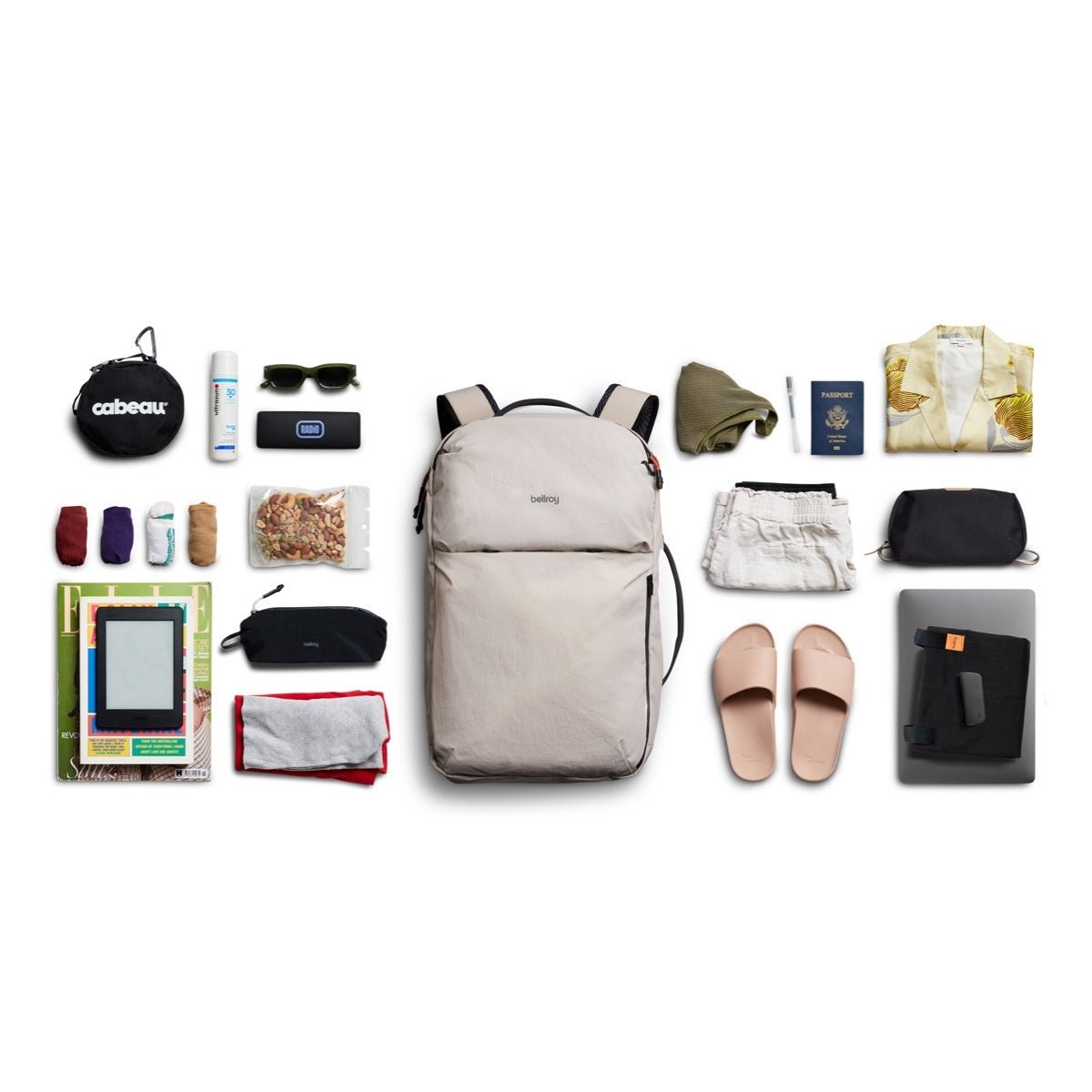 Bellroy Lite Travel Pack 30L in Ash - Getoutside Shoes