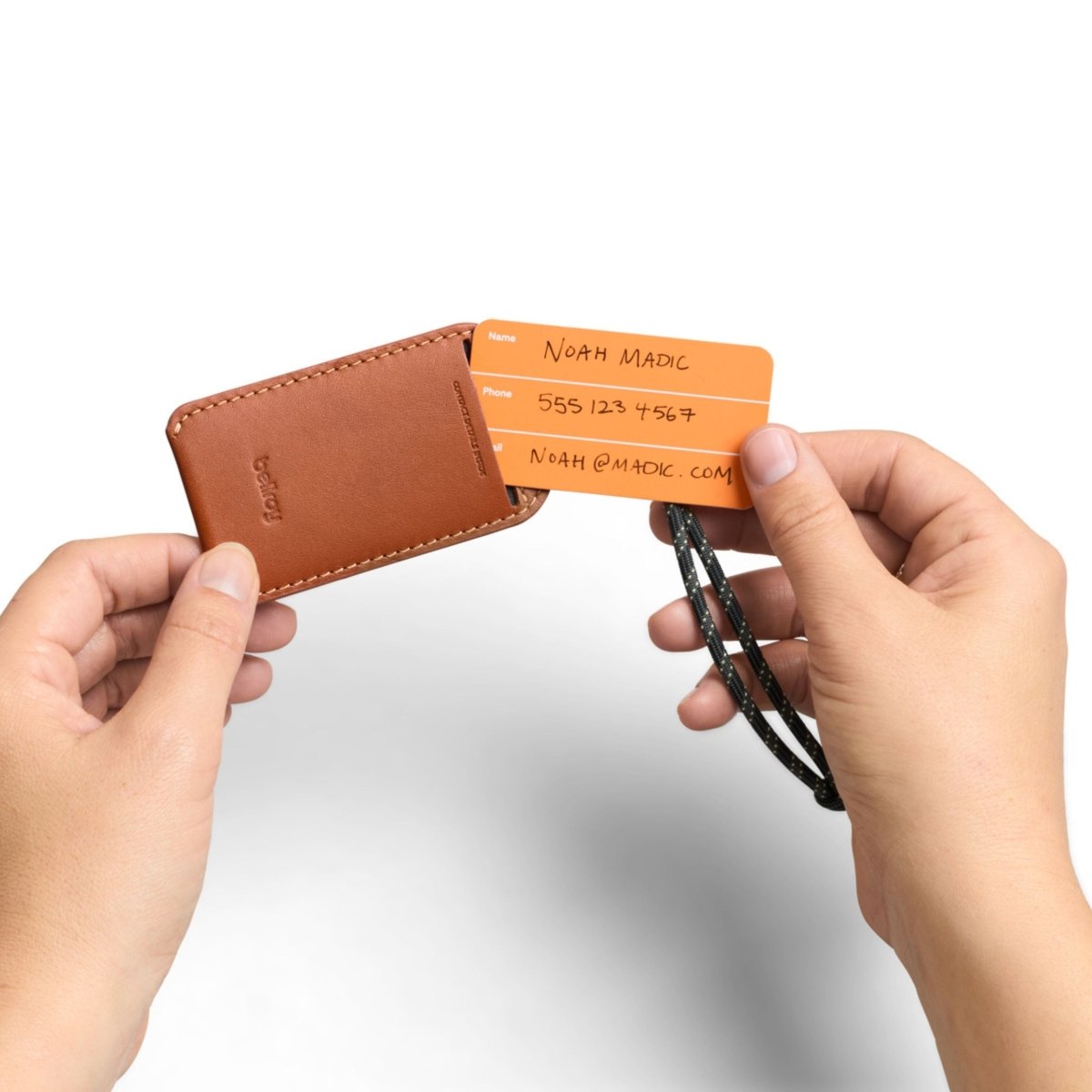 Bellroy Luggage Tag in Caramel - Getoutside Shoes