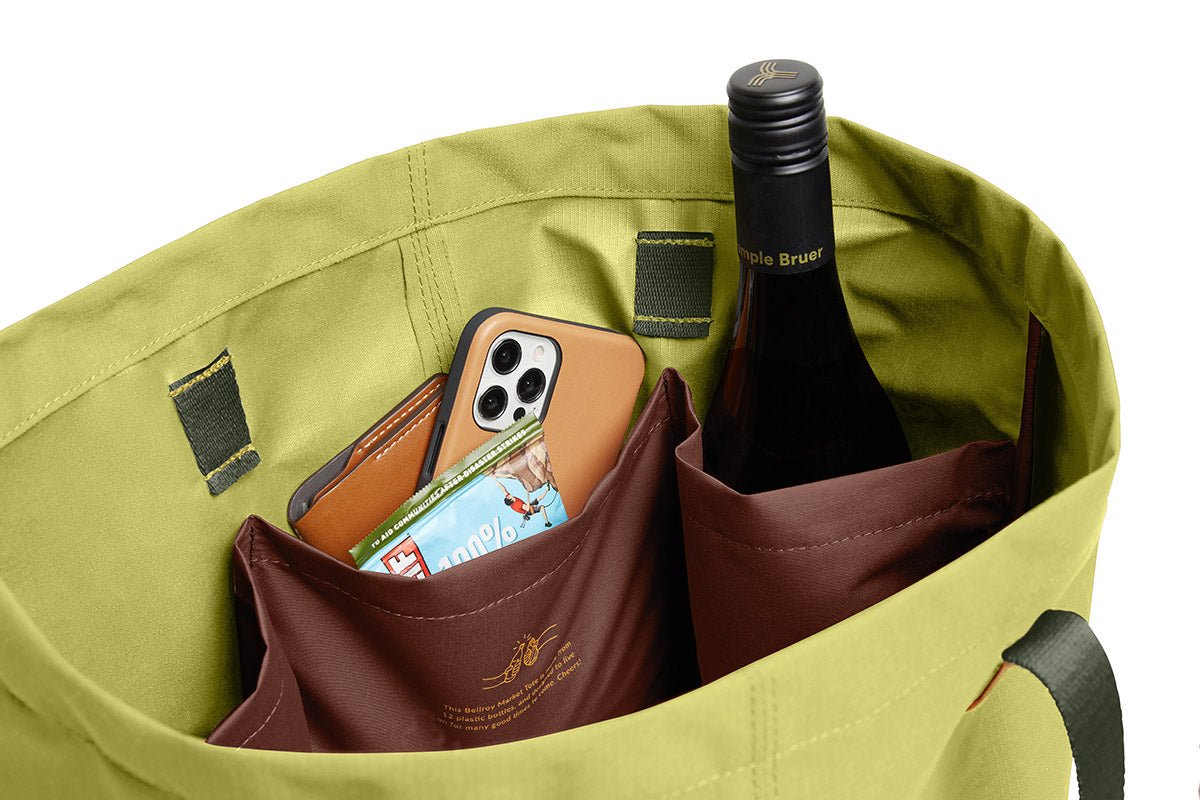 Bellroy Market Tote in Kiwi - Getoutside Shoes