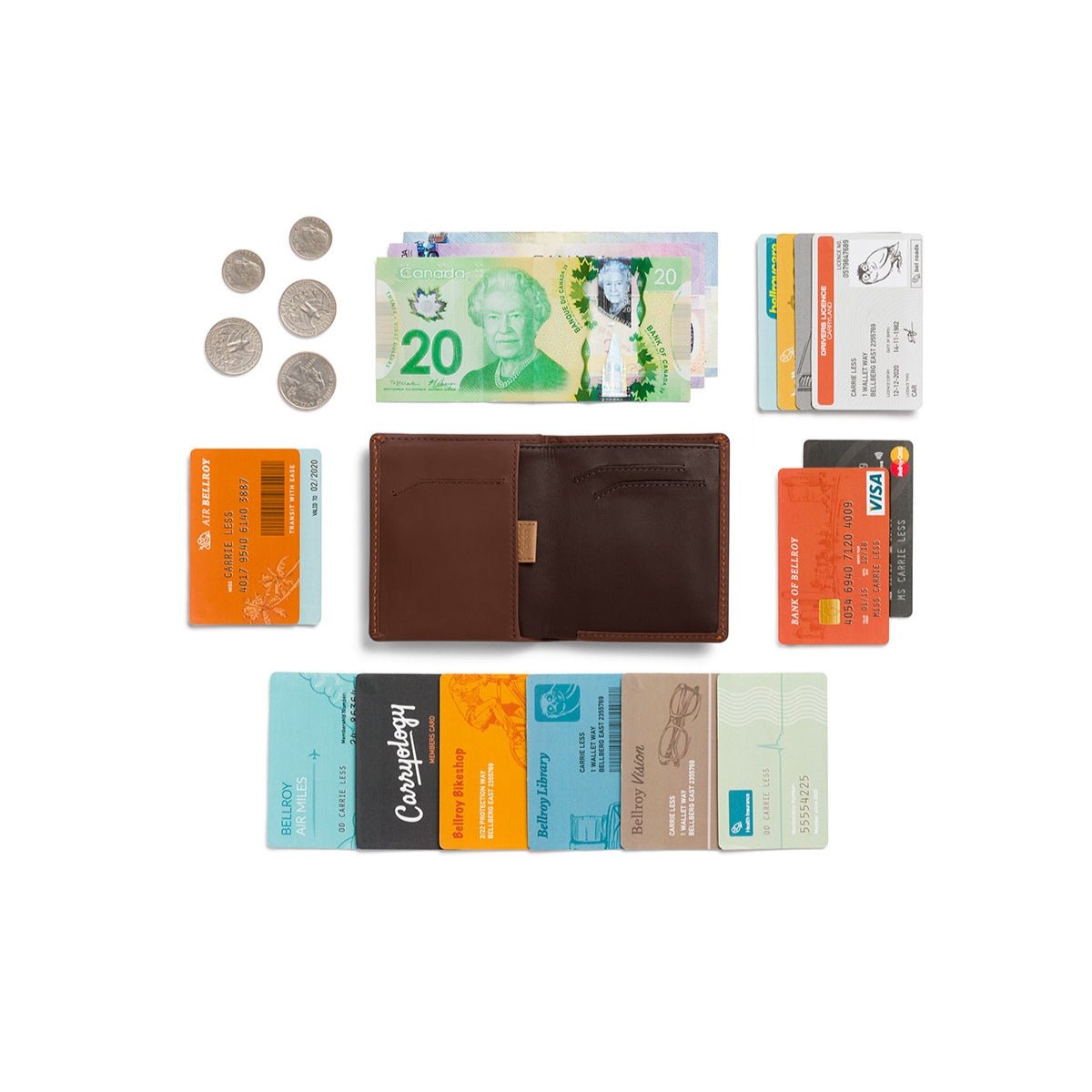 Bellroy Note Sleeve in Cocoa - Getoutside Shoes