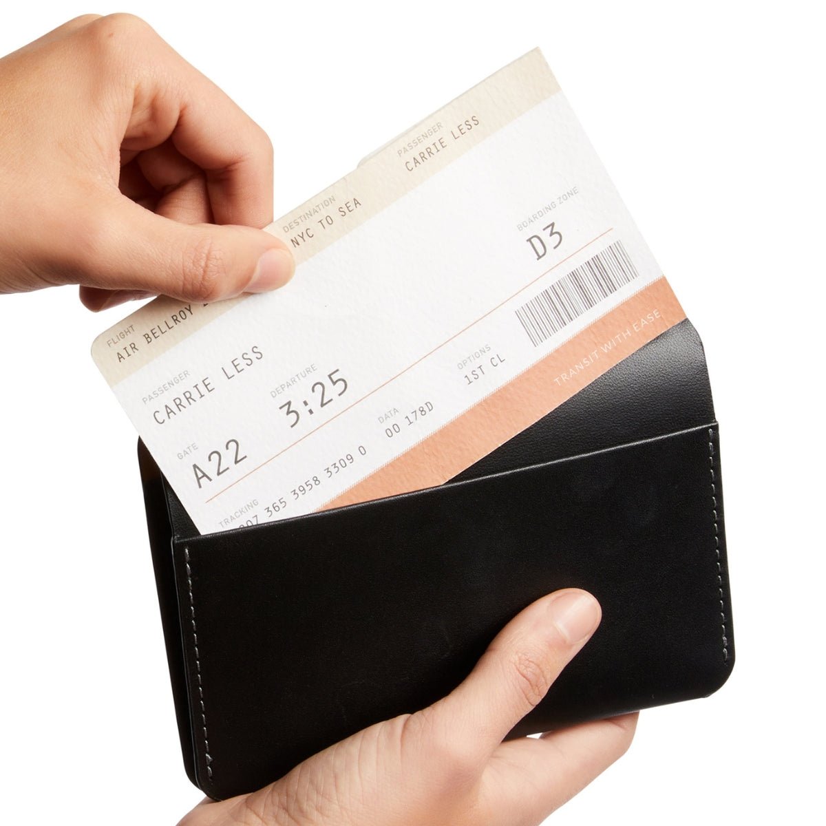 Bellroy Passport Cover in Black - Getoutside Shoes