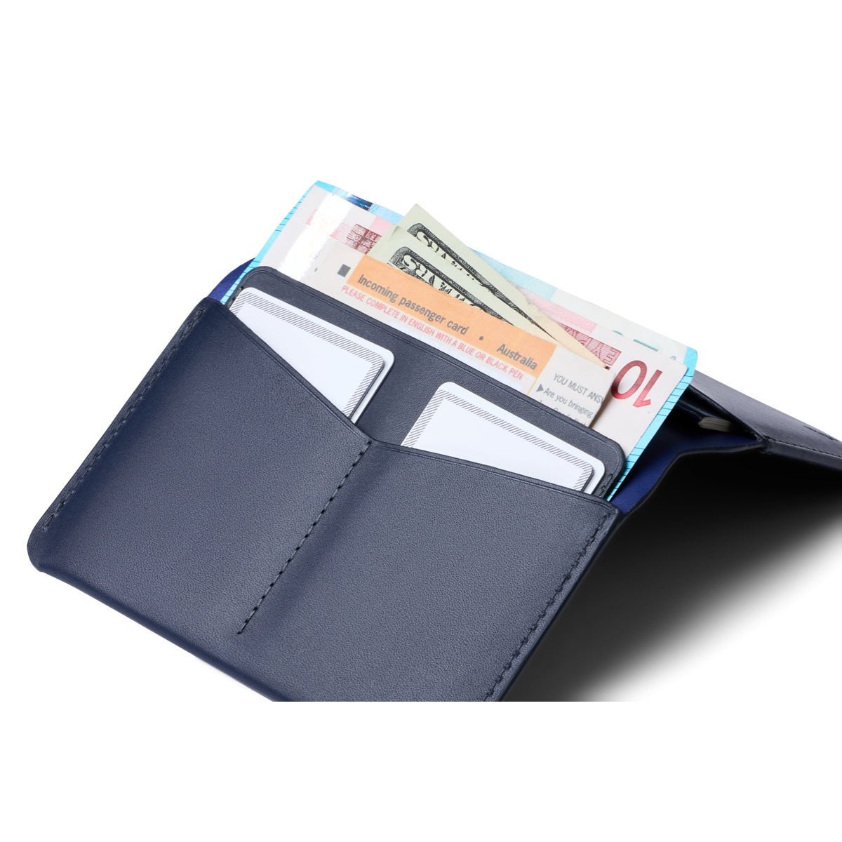 Bellroy Passport Cover in Navy - Getoutside Shoes
