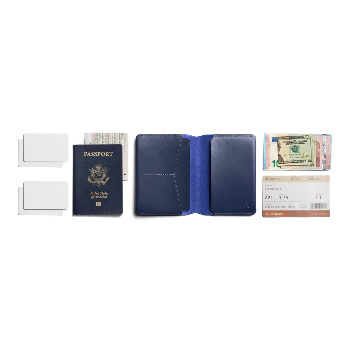 Bellroy Passport Cover in Navy - Getoutside Shoes