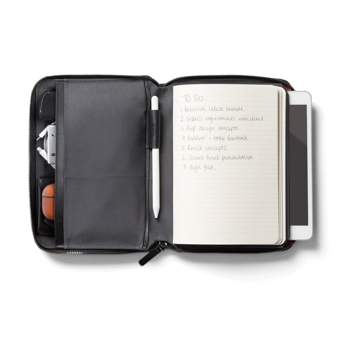 Bellroy Tokyo Folio 8" in Raven - Getoutside Shoes
