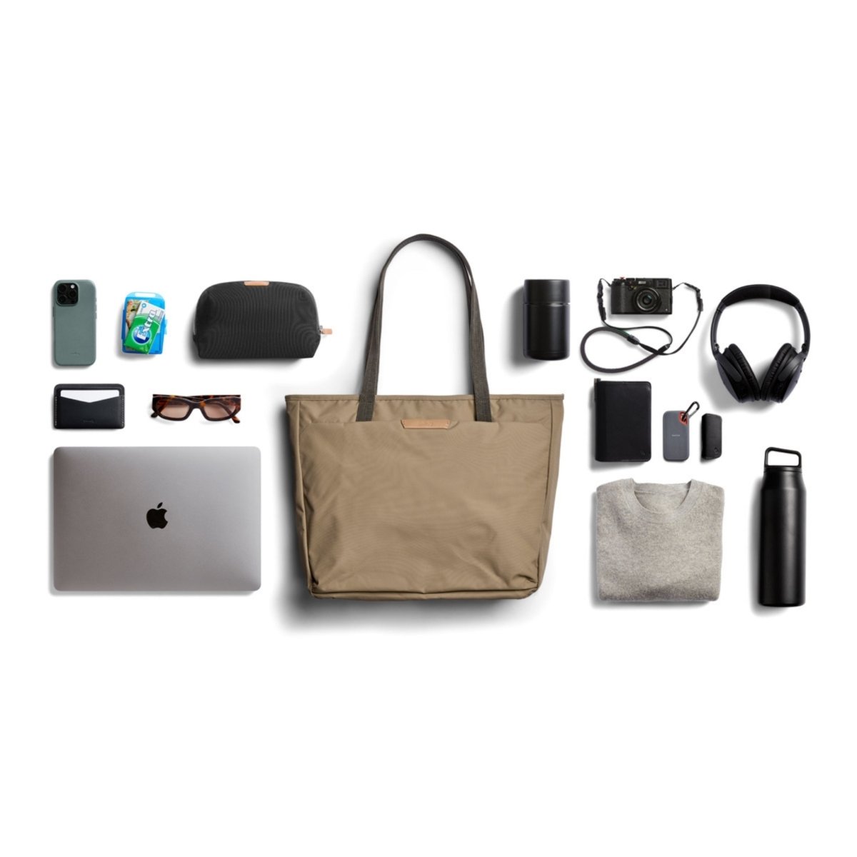 Bellroy Tokyo Tote in Khaki - Getoutside Shoes