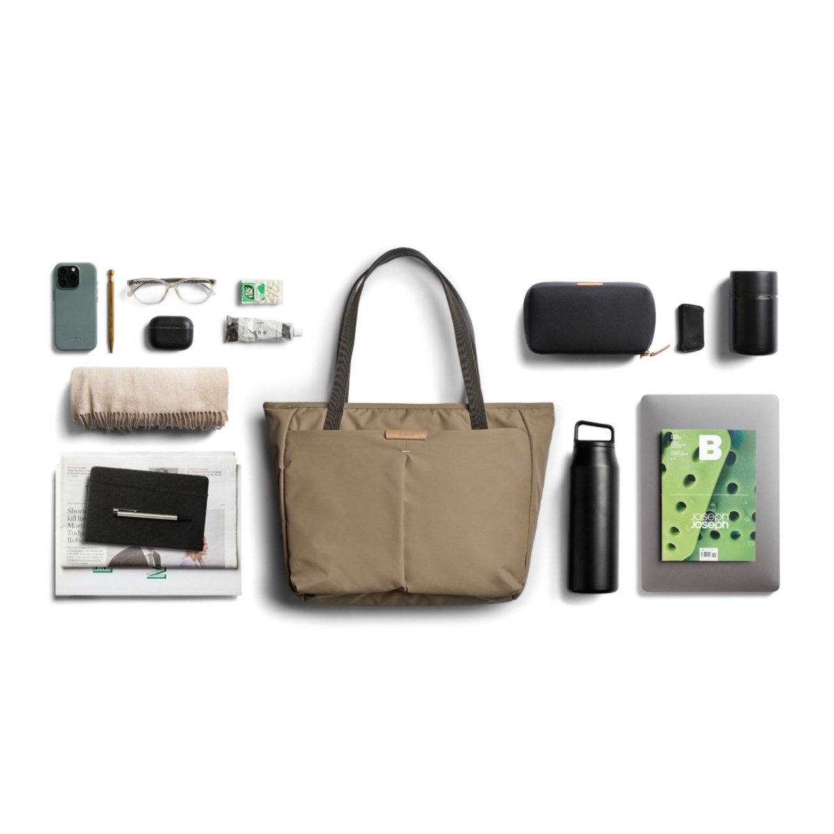 Bellroy Tokyo Wonder Tote 15L in Khaki - Getoutside Shoes