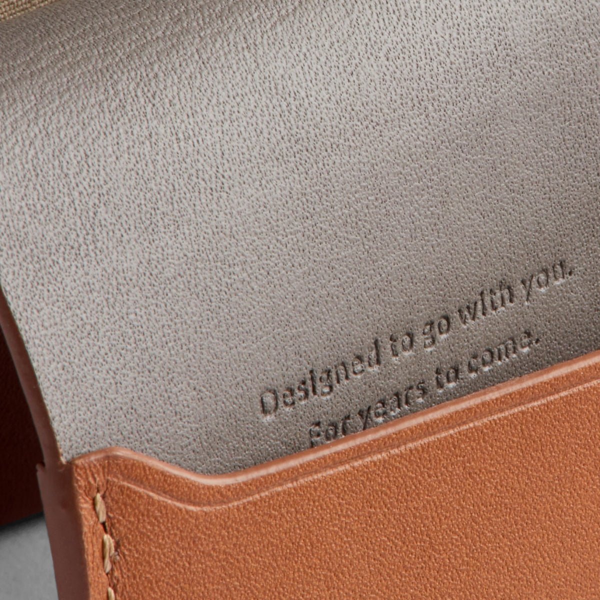 Bellroy Under Cover in Caramel - Getoutside Shoes
