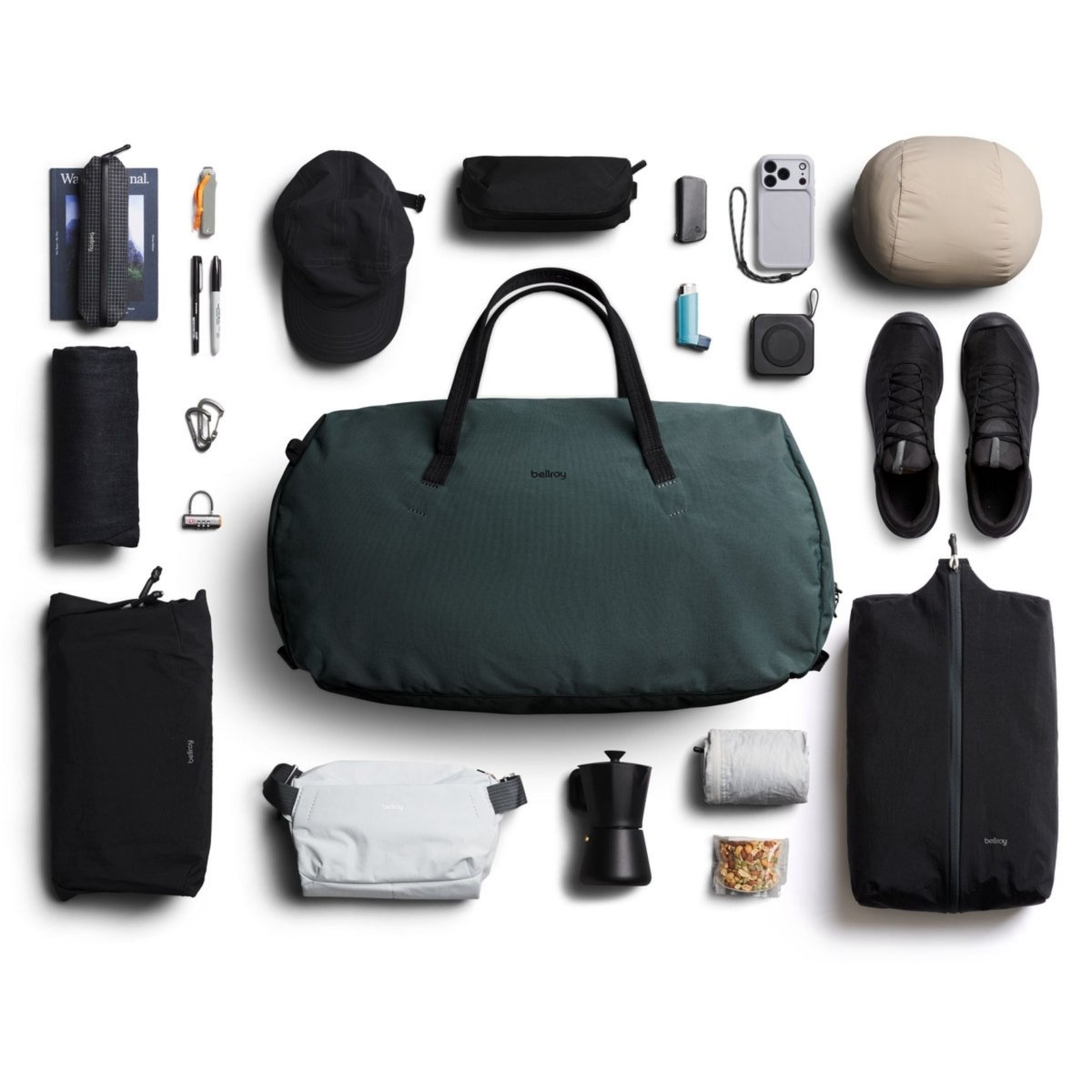 Bellroy Venture Ready Duffel 55L in Deep Ocean - Getoutside Shoes