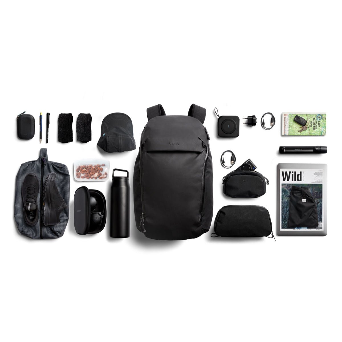 Bellroy Venture Travel Pack 26L in Jet Black - Getoutside Shoes
