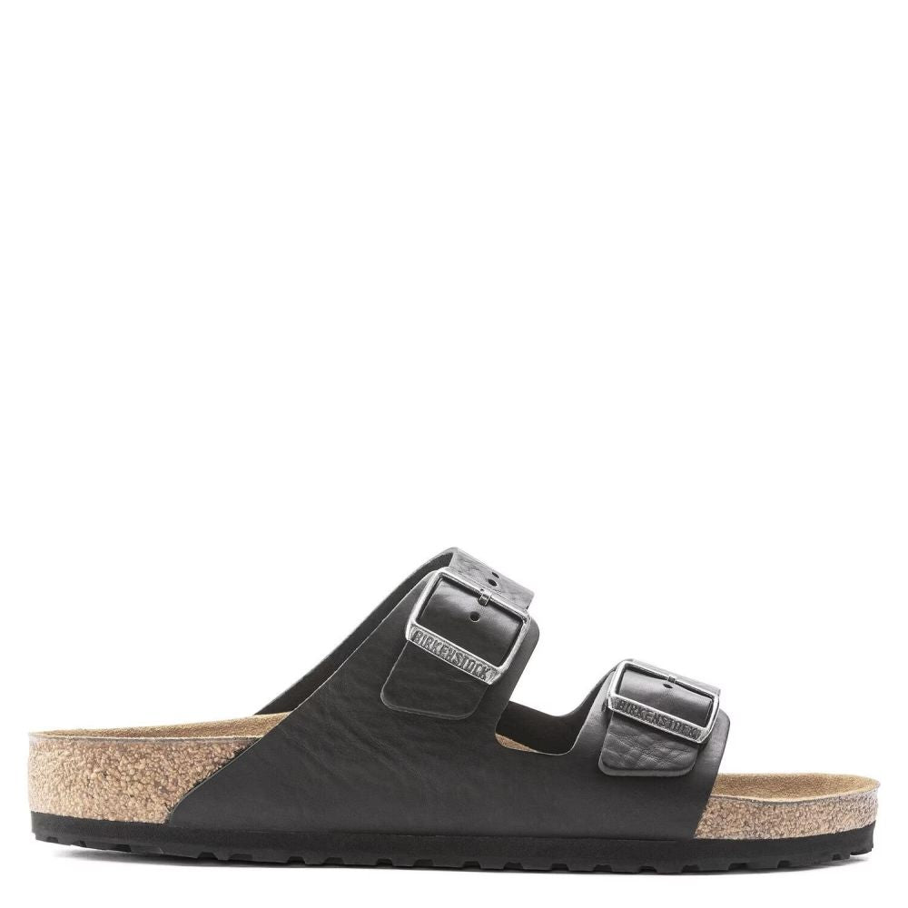 Birkenstock Men's Arizona Grip Leather in Vintage Wood Black