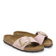 Birkenstock Women&#39;s Madrid Big Buckle Nubuck Leather in Soft Pink