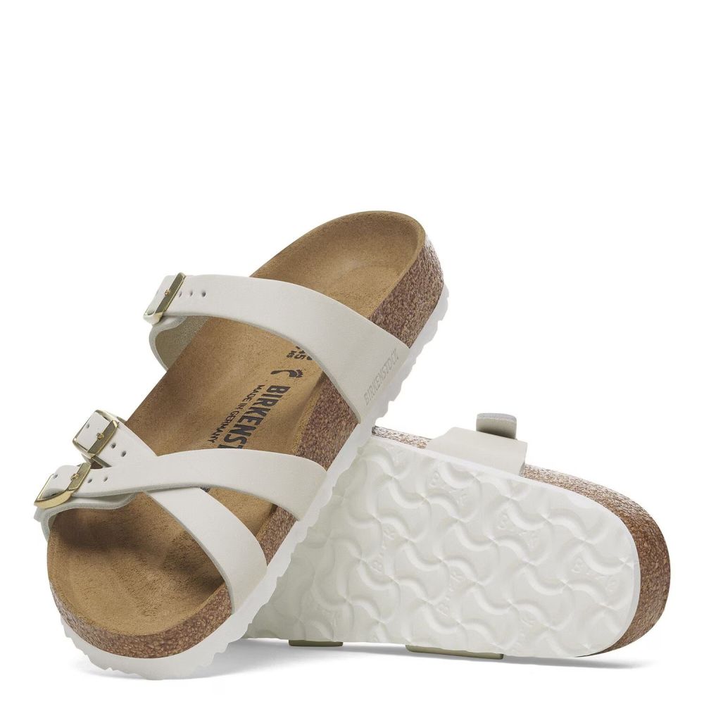 Birkenstock Women&#39;s Franca Nubuck Leather in Antique White
