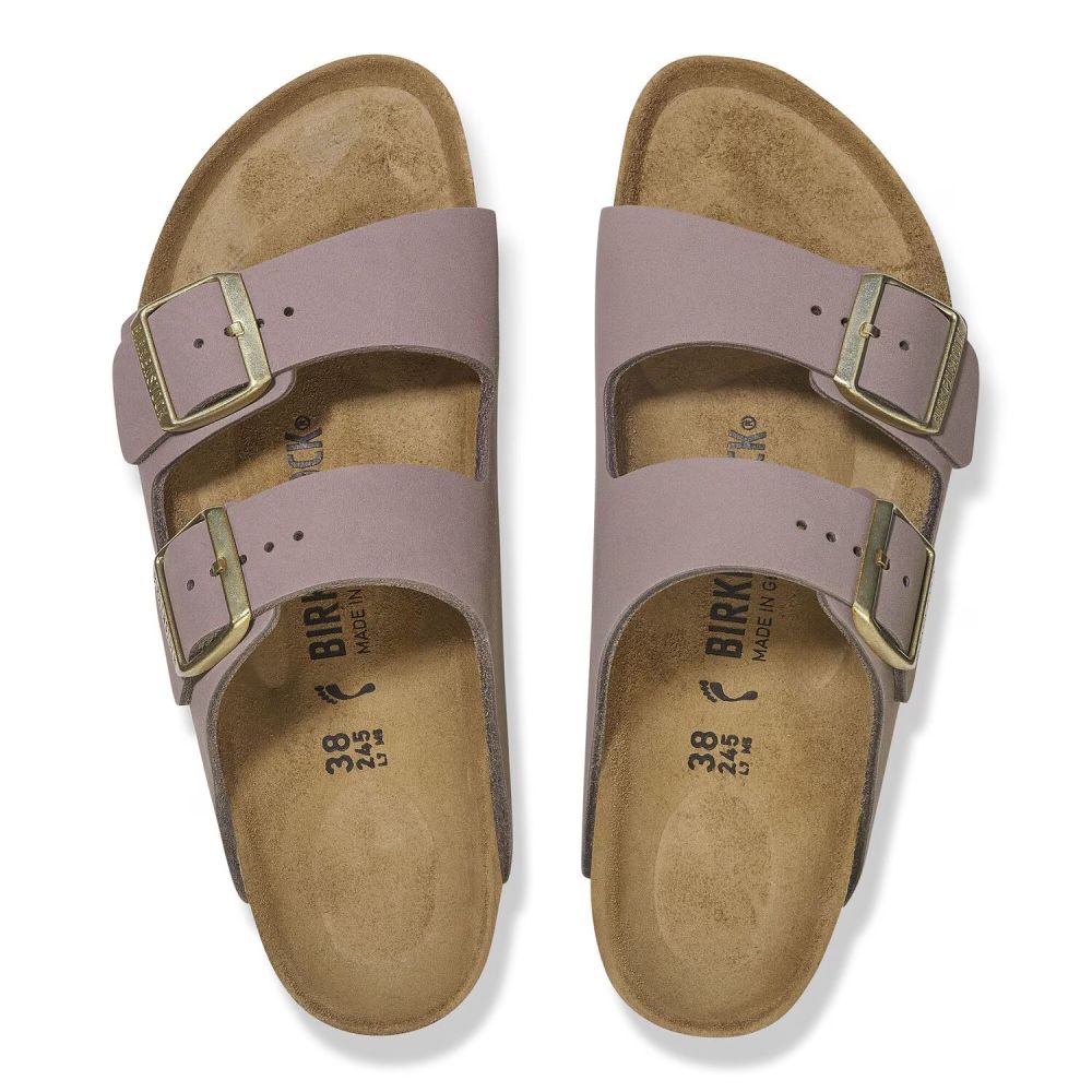 Birkenstock Women's Arizona Nubuck Leather in Faded Purple