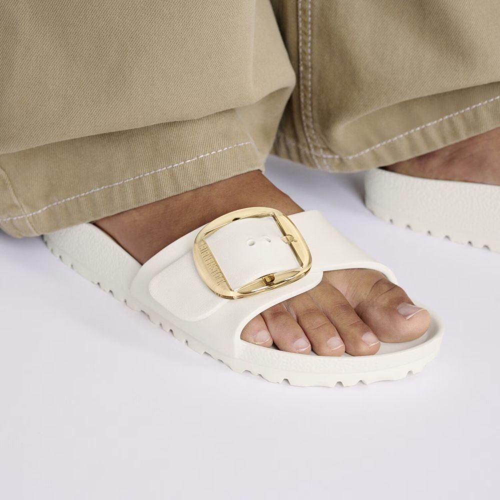 Birkenstock Women's Madrid Big Buckle EVA in Eggshell