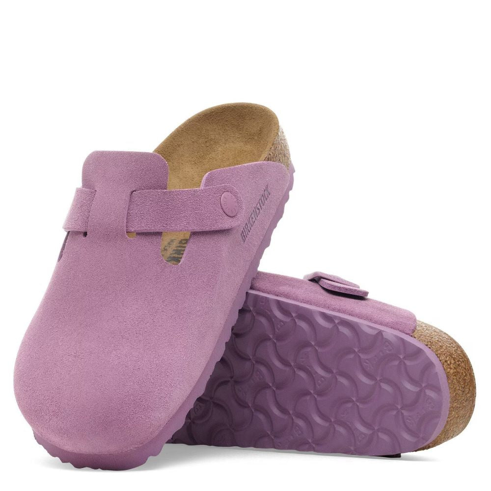Birkenstock Women's Boston Suede Leather in Mauve