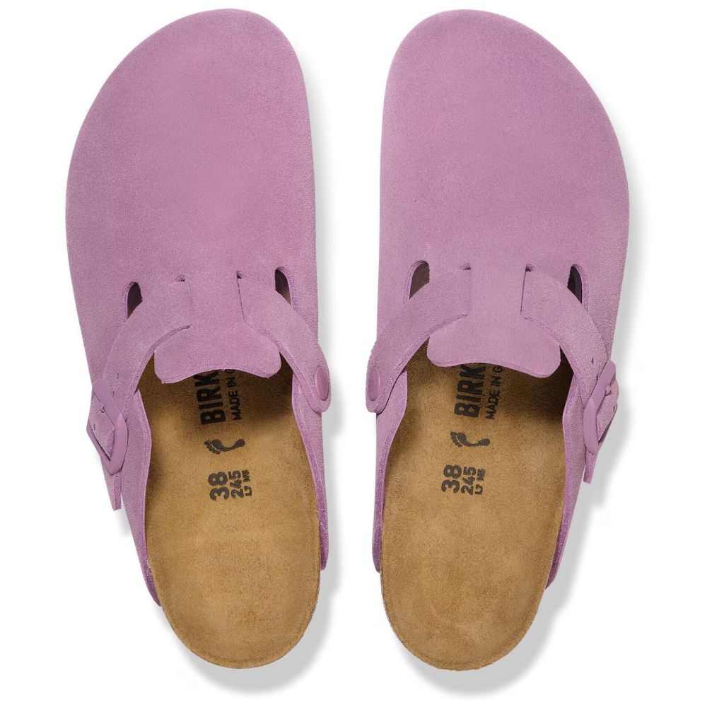 Birkenstock Women's Boston Suede Leather in Mauve