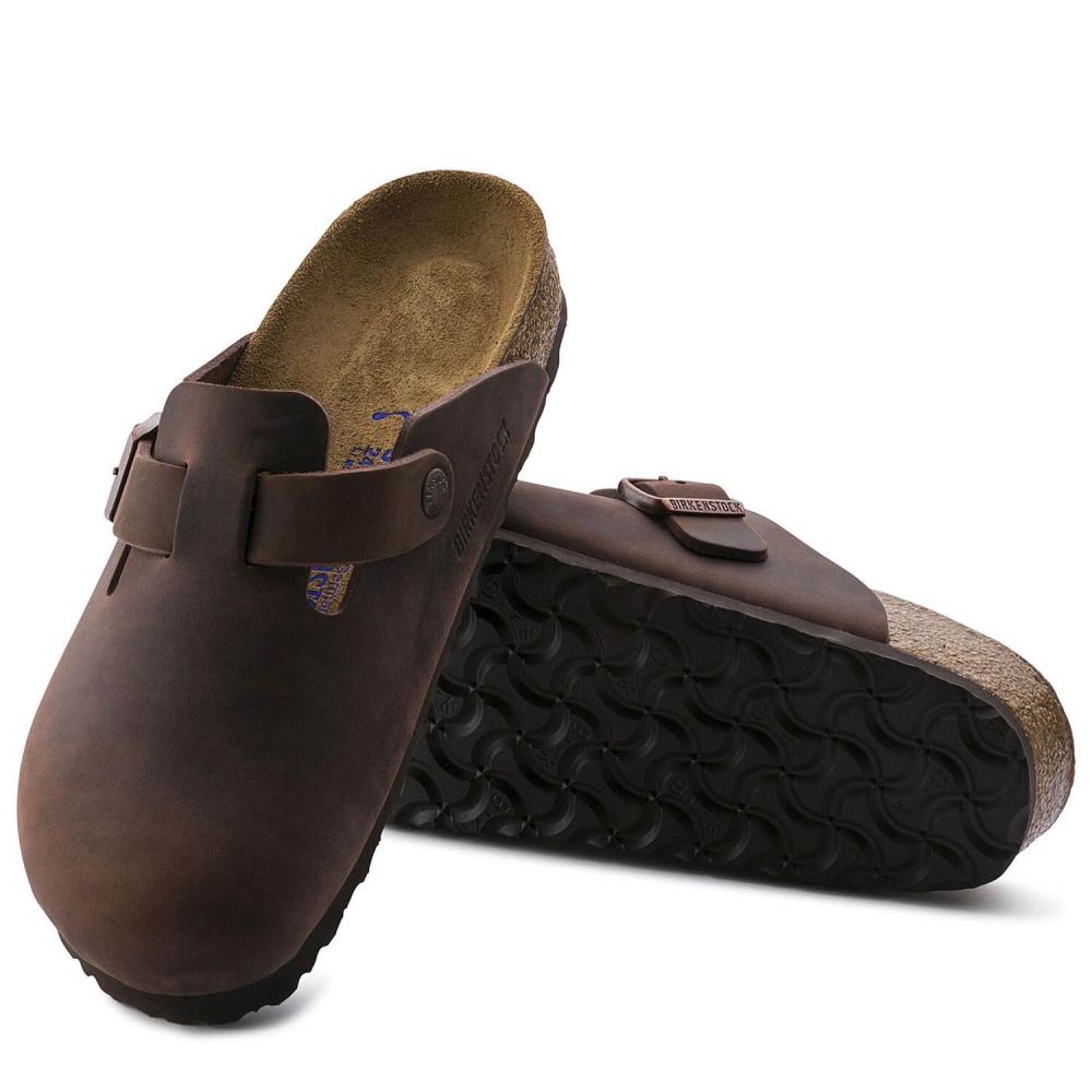 Birkenstock Women's Boston Softbed Oiled Leather in Habana