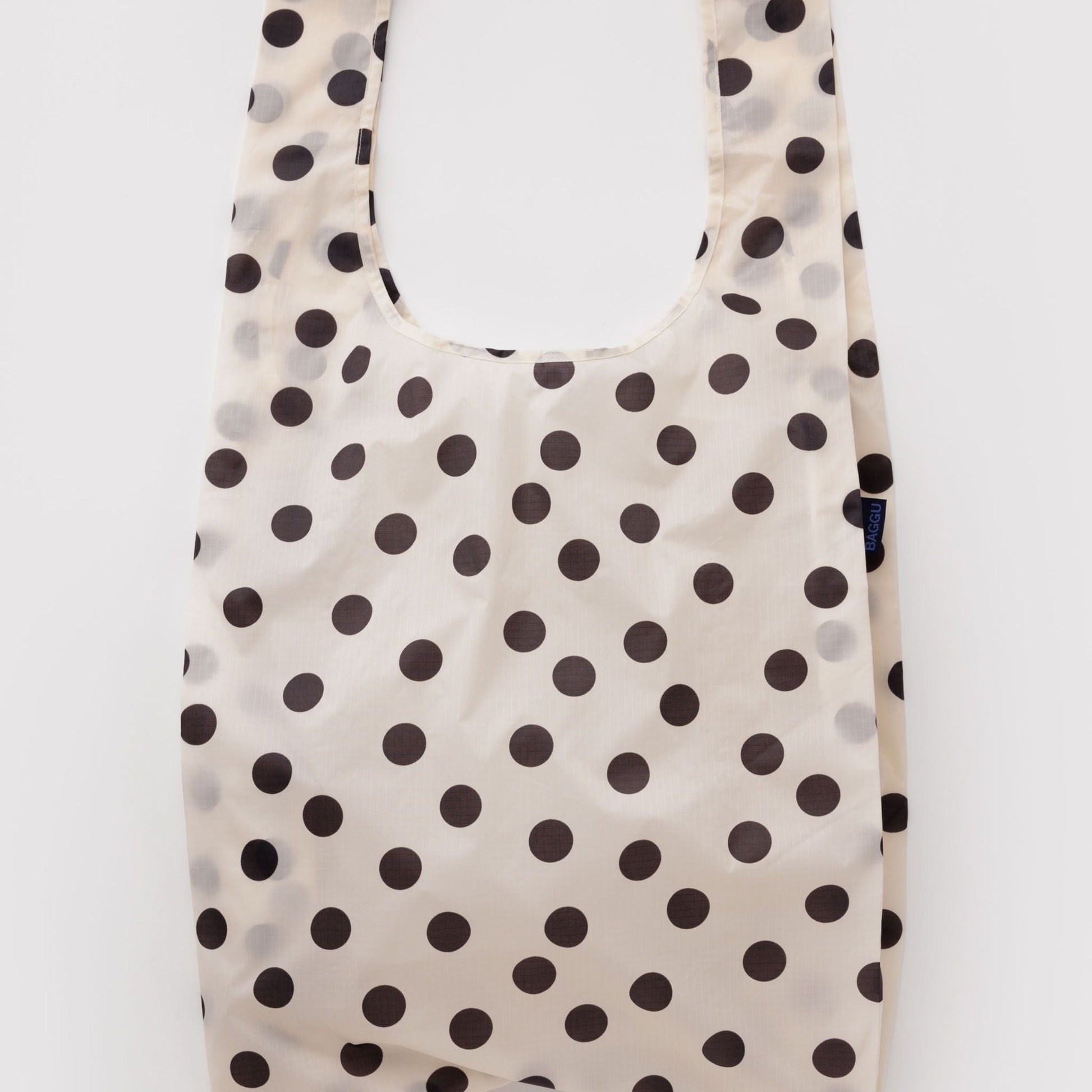 Baggu Big Baggu in  Cream and Black Polka Dot