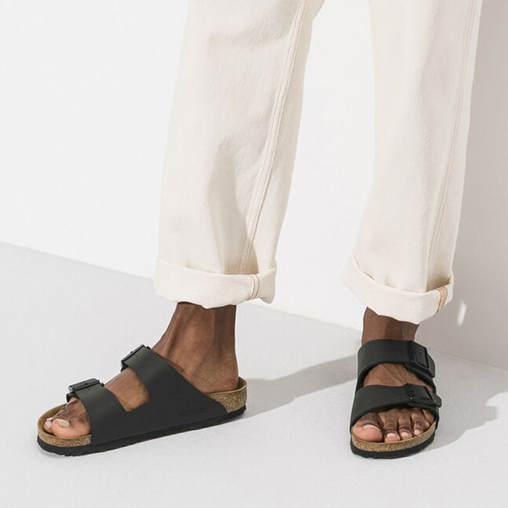 Birkenstock Arizona Birko-Flor in Black - Getoutside Shoes