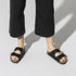 Birkenstock Arizona Softbed Birko-Flor in Black - Getoutside Shoes