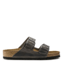 Birkenstock Arizona Softbed Oiled Leather in Iron - Getoutside Shoes