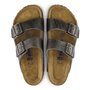 Birkenstock Arizona Softbed Oiled Leather in Iron - Getoutside Shoes