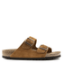 Birkenstock Arizona Softbed Suede Leather in Mink - Getoutside Shoes