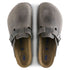 Birkenstock Boston Softbed Oiled Leather in Iron - Getoutside Shoes