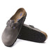 Birkenstock Boston Softbed Oiled Leather in Iron - Getoutside Shoes
