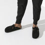 Birkenstock Boston Softbed Suede Leather in Black - Getoutside Shoes