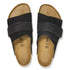 Birkenstock Kyoto Nubuck - Suede Leather in Black - Getoutside Shoes