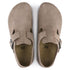 Birkenstock London Suede Leather in Taupe - Getoutside Shoes