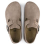 Birkenstock London Suede Leather in Taupe - Getoutside Shoes