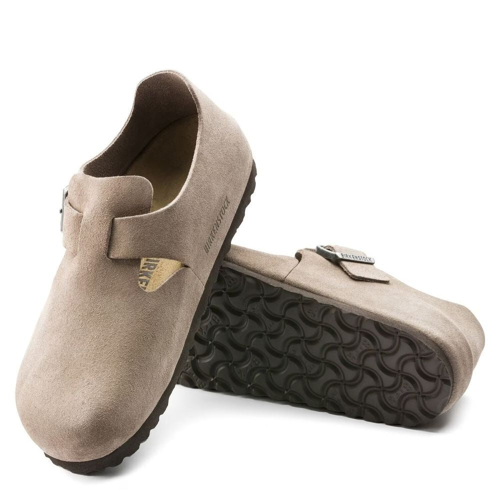 Birkenstock London Suede Leather in Taupe | Getoutside Shoes