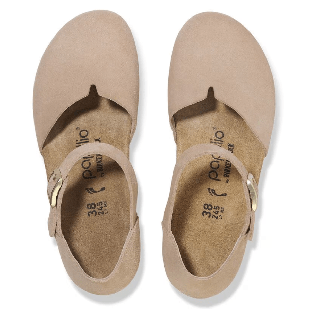 Birkenstock Mary Suede Leather in Warm Sand - Getoutside Shoes