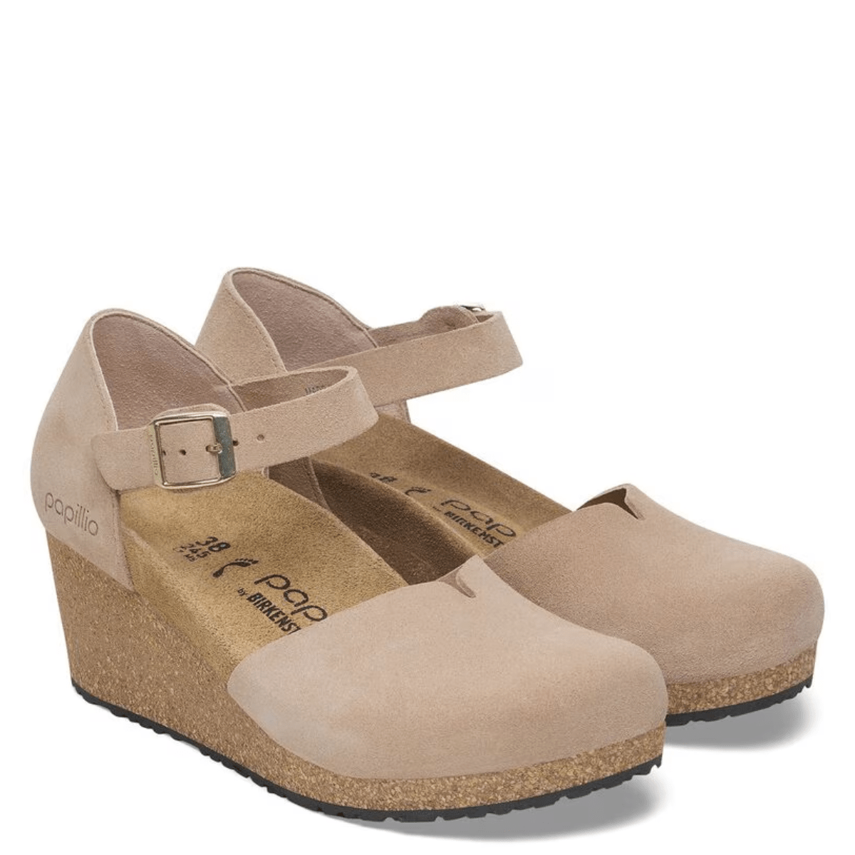 Birkenstock Mary Suede Leather in Warm Sand - Getoutside Shoes