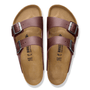 Birkenstock Men's Arizona Grip Leather in Vintage Wood Roast - Getoutside Shoes