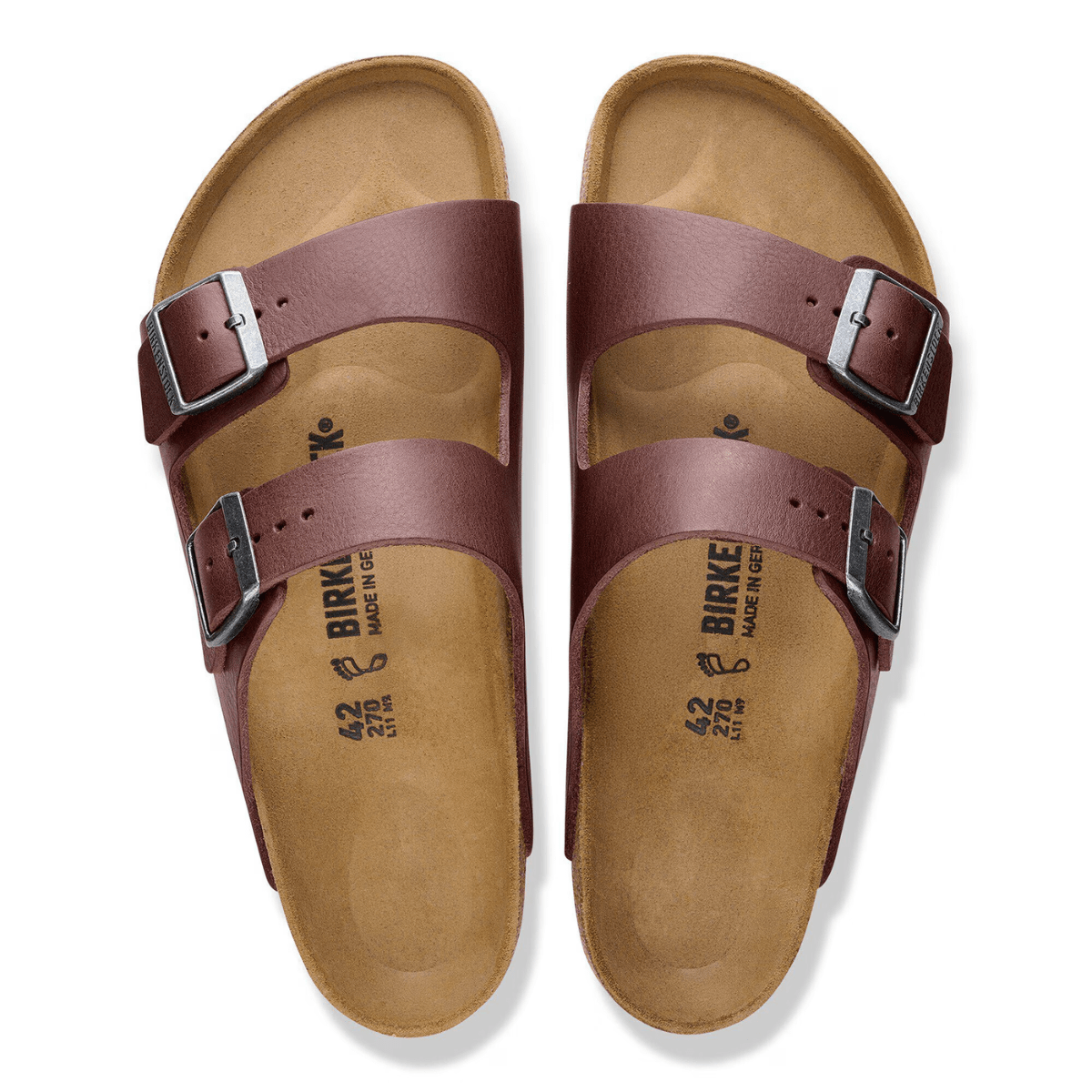 Birkenstock Men's Arizona Grip Leather in Vintage Wood Roast - Getoutside Shoes