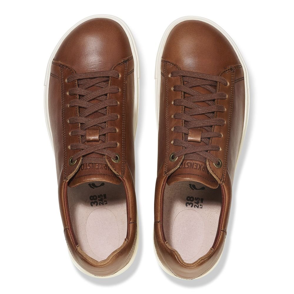 Birkenstock Men's Bend Low Leather in Cognac - Getoutside Shoes