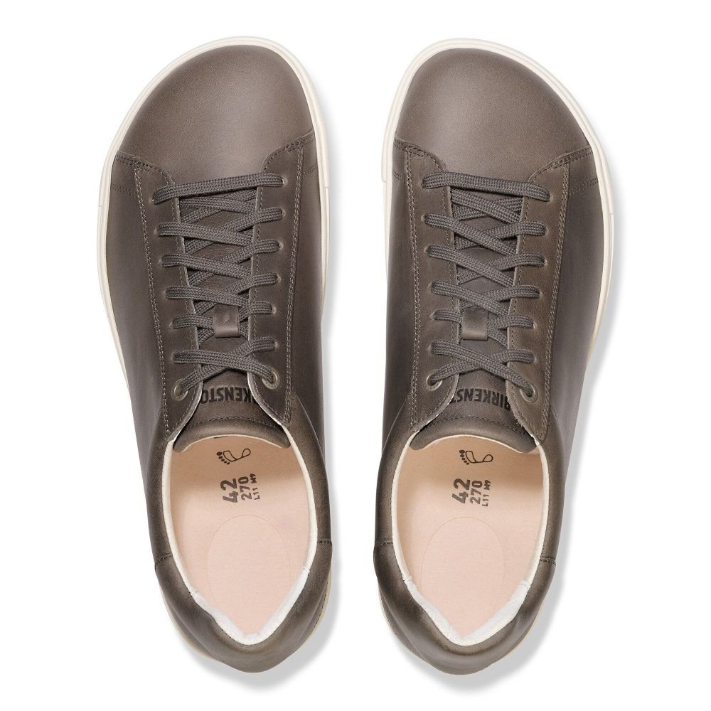 Birkenstock Men's Bend Low Leather in Iron - Getoutside Shoes
