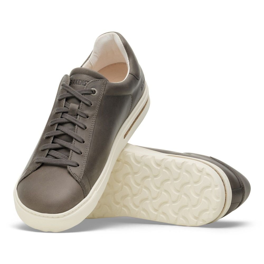 Birkenstock Men's Bend Low Leather in Iron - Getoutside Shoes
