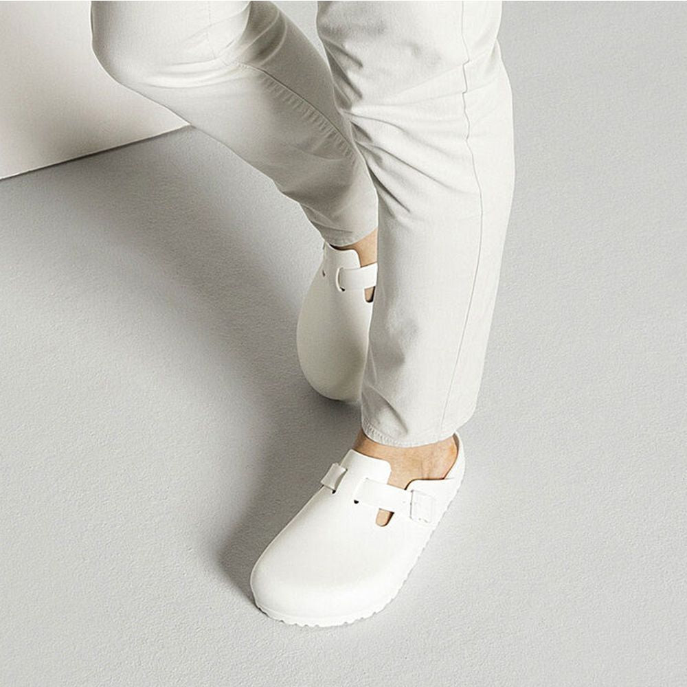 Birkenstock Men's Boston EVA in White - Getoutside Shoes