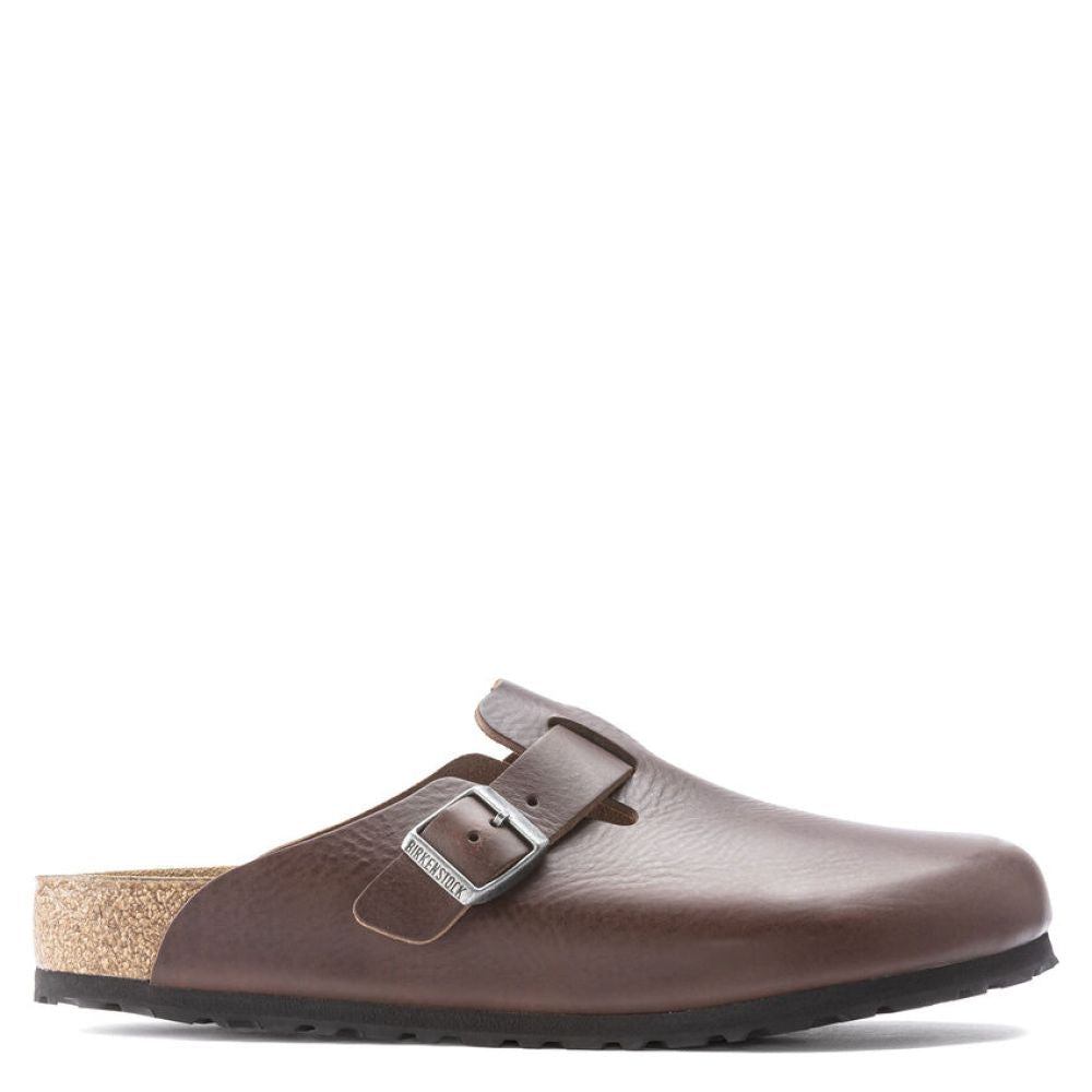 Birkenstock Men's Boston Grip Leather in Vintage Wood Roast - Getoutside Shoes