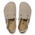 Birkenstock Tokio Suede Leather in Taupe - Getoutside Shoes