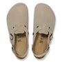 Birkenstock Tokio Suede Leather in Taupe - Getoutside Shoes