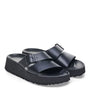 Birkenstock Women's Almina Leather in Black - Getoutside Shoes