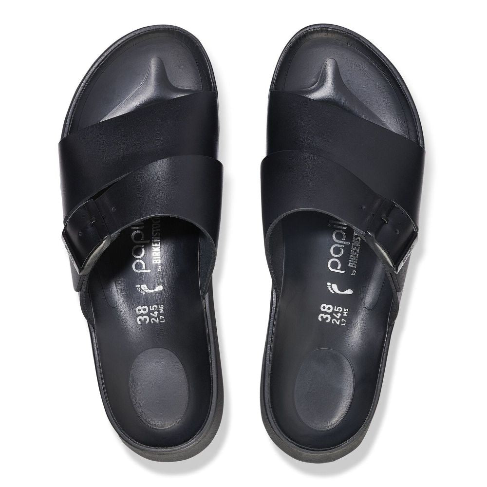 Birkenstock Women's Almina Leather in Black - Getoutside Shoes