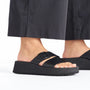 Birkenstock Women's Almina Leather in Black - Getoutside Shoes