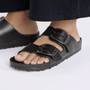 Birkenstock Women's Arizona Big Buckle EVA in Black - Getoutside Shoes