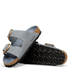 Birkenstock Women's Arizona Big Buckle Oiled Leather in Basalt Gray - Getoutside Shoes